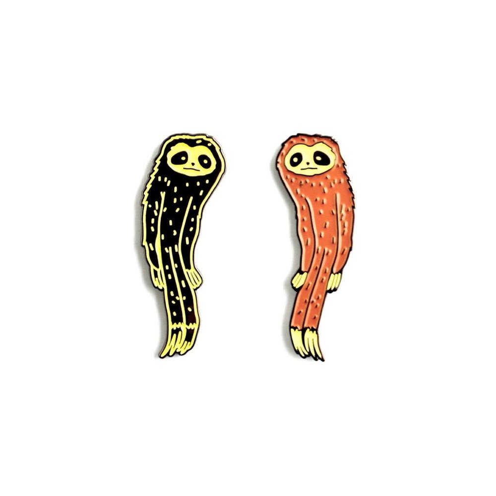 Enamel Pin Custom Lapel The Slender Sloth Pin - streetwear